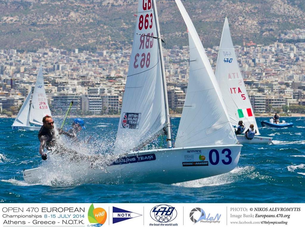 Luke Patience and Elliot Willis (GBR-863) - 2014 470 European Championship © Nikos Alevromytis / Alen Photography http://www.alen.gr